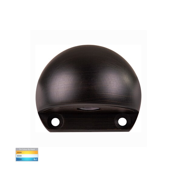 HV3281T-AB-12V - Occhio Antique Brass LED Eyelid Step Light