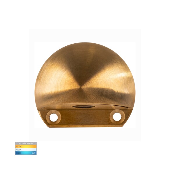 HV3281T-BR-12V - Occhio Solid Brass LED Eyelid Step Light