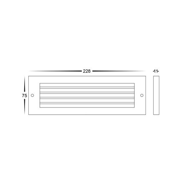 HV3296T-AB-12V - Ardam Antique Brass LED Step HV3296T-AB-12V