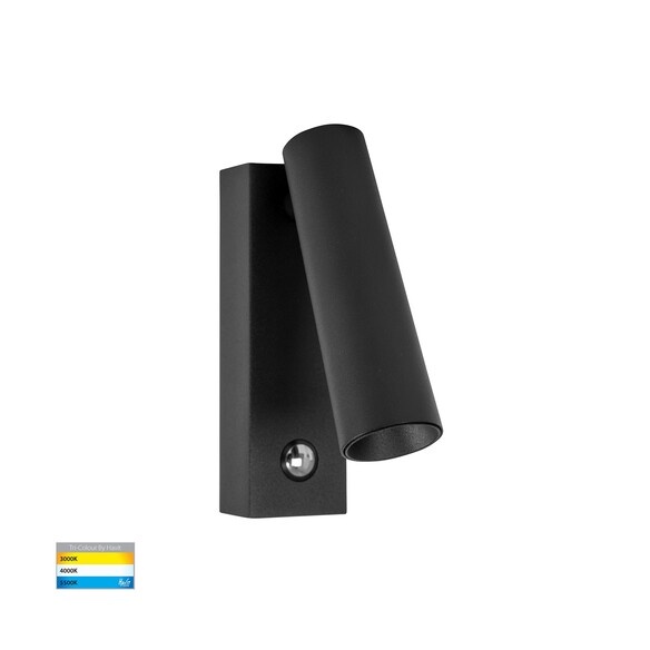 HV3686T-BLK - HV3686T-Black - Lesen Black Single Adjustable Wall Light