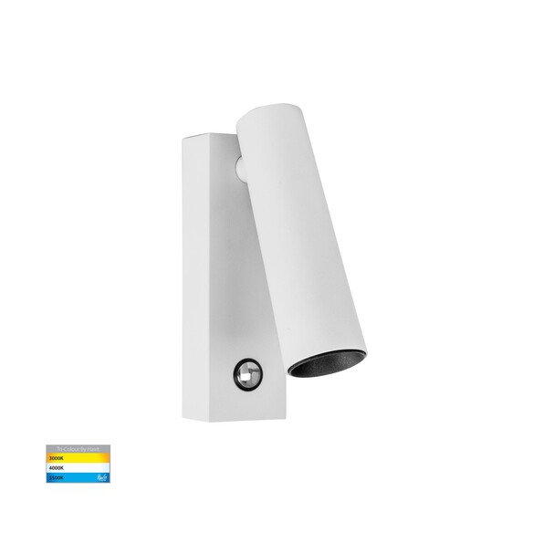 HV3686T-WHT - HV3686T-White - Lesen White Single Adjustable Wall Light