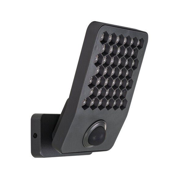 HV3721N-GRY-PIR - Favo Aluminium Grey LED Floodlight with Sensor