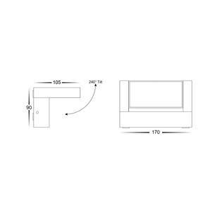 HV3731T-BLK - HV3731T-Black - Locu Aluminium Black 12W HV3731T-BLK 2