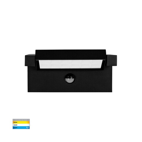 HV3732T-BLK-PIR - HV3732T-Black-PIR - Locu Aluminium Black Adjustable 24W LED Floodlight with Sensor