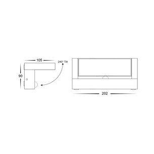 HV3732T-BLK-PIR - HV3732T-Black-PIR - Locu Aluminium Black HV3732T-BLK-PIR 2