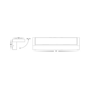 HV3733T-BLK - HV3733T-Black - Locu Aluminium Black 36W HV3733T-BLK 2