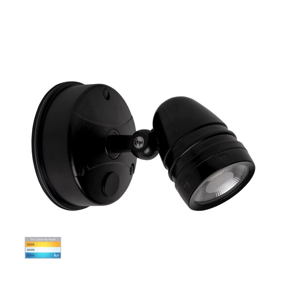 HV3791T-BLK - HV3791T-Black - Focus Polycarbonate Black Single Adjustable Spot Light