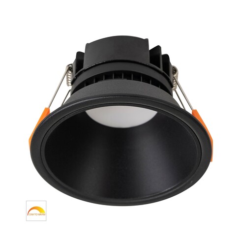 HV5528D2W-BB - Gleam Black with Black Insert Fixed Dim to Warm LED Downlight