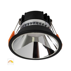 HV5528D2W-BC - Gleam Black with Chrome Insert Fixed Dim to HV5528D2W-BC
