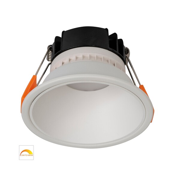 HV5528D2W-WW - Gleam White with White Insert Fixed Dim to Warm LED Downlight