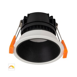 HV5529D2W-WB - Gleam White with Black Insert Fixed Dim to HV5529D2W-WB