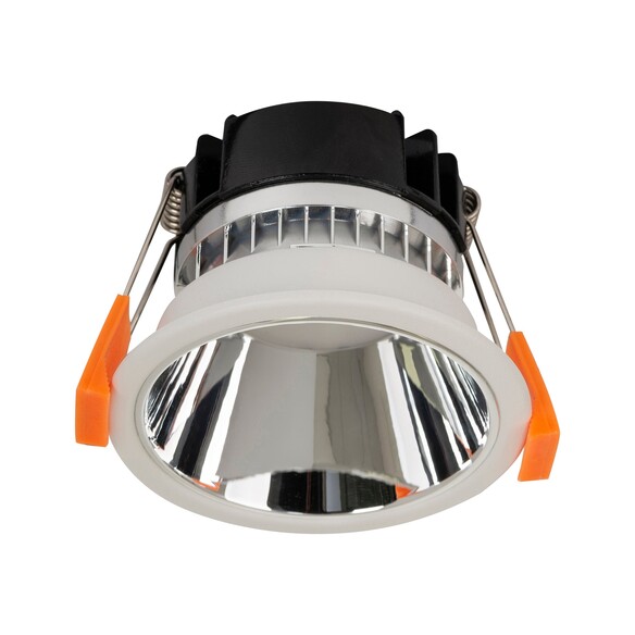 HV5529D2W-WC - Gleam White with Chrome Insert Fixed Dim to Warm LED Downlight