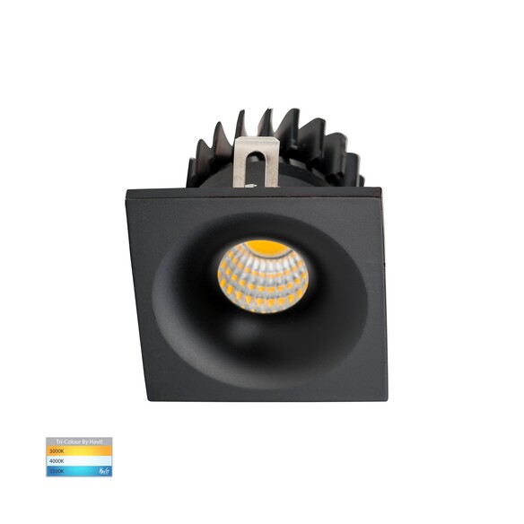HV5701T-BLK - HV5701T-Black - Niche Black Square Mini Recessed Downlight