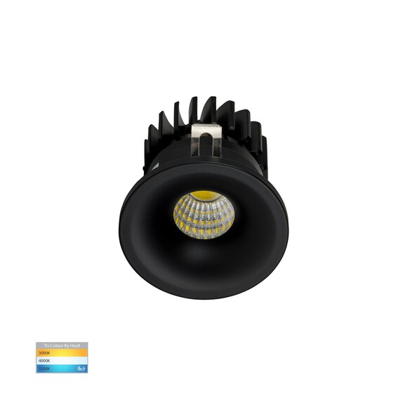 HV5702T-BLK - HV5702T-Black - Niche Black Round Mini Recessed Downlight