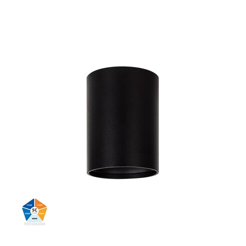 HV5841S-BLK - HV5841S-Black - Nella Black 7W Surface Mounted LED Downlight 240V