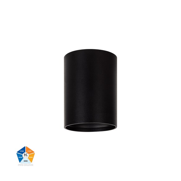 HV5841S-BLK - HV5841S-Black | HV5841S-Black-12V - Nella Black 7W Surface Mounted LED Downlight