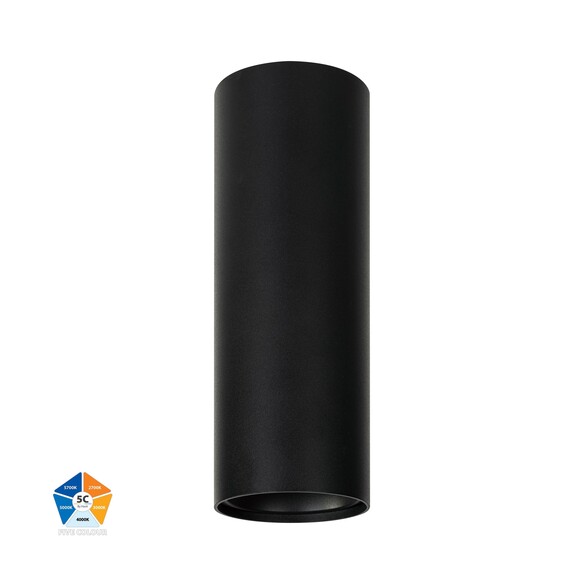 HV5842S-BLK-EXT - HV5842S-Black-Exterior | HV5842S-Black-Exterior-12V - Nella Black 12W Surface Mounted LED Downlight