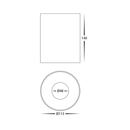 HV5843S-WHT - HV5843S-White - Nella White 18W HV5843S-WHT
