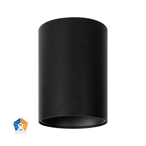 HV5844S-BLK - HV5844S-Black - Nella Black 24W Surface Mounted LED Downlight 240V