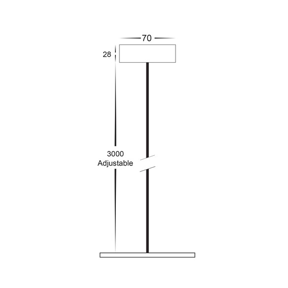 HV5844-BLK-PDT - 3 Metre Pendant AccessoryHV5844-BLK-PDT