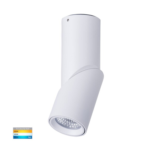 HV5822T-WHT-12V - HV5822T-White | HV5822T-White-12V - Nella White 7W Surface Mounted Rotatable LED Downlight