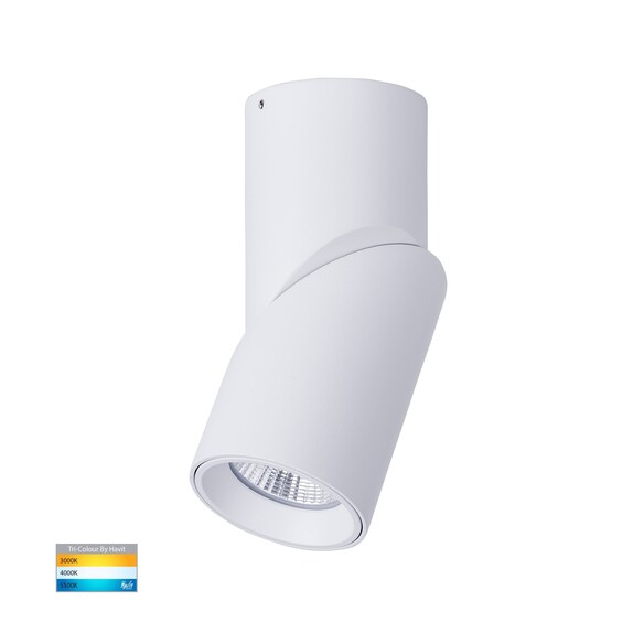 HV5823T-WHT-12V - HV5823T-White | HV5823T-White-12V - Nella White 12W Surface Mounted Rotatable LED Downlight