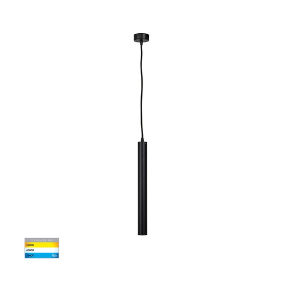 HV5898T-BLK - HV5898T-Black - Henger Black 6W Cylinder LED Pendant