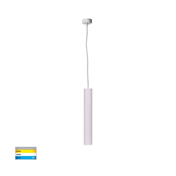 HV5899T-WHT - HV5899T-White - Henger White 9W Cylinder LED Pendant