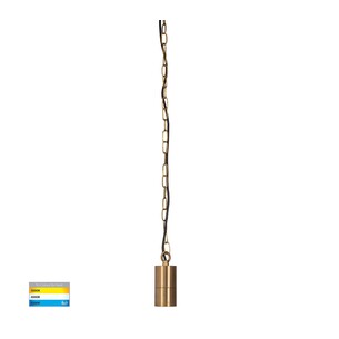 HV5902T-BR-240V - Tivah Solid Brass LED PendantHV5902T-BR-240V