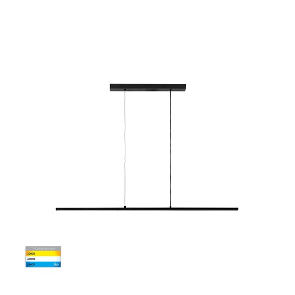 HV6005T-BLK - HV6005T-Black - Proline Black 1200mm Slim LED Pendant