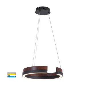 HV6094T - Orah Walnut Timber with Black Aluminium 800mm HV6094T