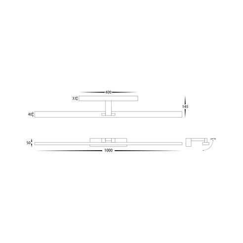 HV8104T-WHT - HV8104T-White - Vanita White 1000mm HV8104T-WHT