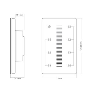 HV9101-2830A - Single Coloured LED Touch PanelHV9101-2830A 2