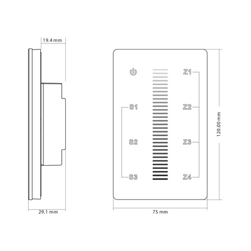 HV9101-2830A - Single Coloured LED Touch PanelHV9101-2830A