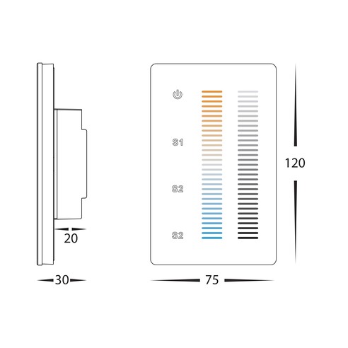 HV9101-2830B - CT LED Strip Touch Panel ControllerHV9101-2830B