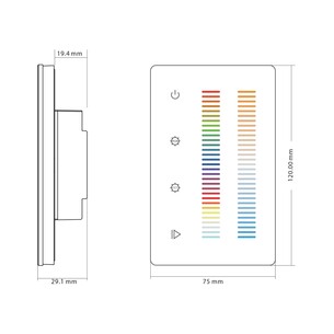 HV9101-2834-5C - RGBCW LED Strip Touch Panel ControllerHV9101-2834-5C 2