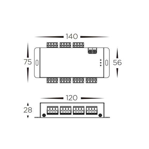 HV9104-SPI-6CH - 6 Channel SPI SplitterHV9104-SPI-6CH