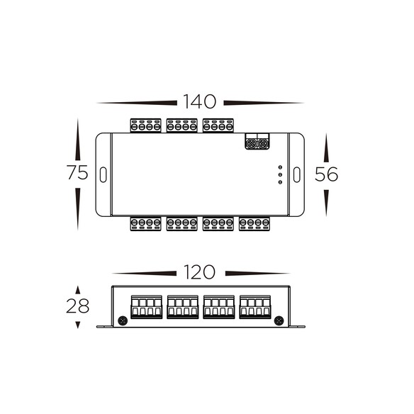 HV9104-SPI-6CH - 6 Channel SPI SplitterHV9104-SPI-6CH