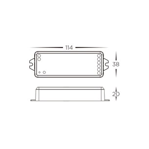 HV9105-SPI-2CH - WIFI + RF SPI LED Strip ReceiverHV9105-SPI-2CH 2
