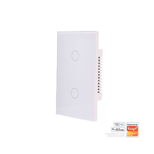 HV9110-2 - Wifi Two Gang White Wall SwitchHV9110-2