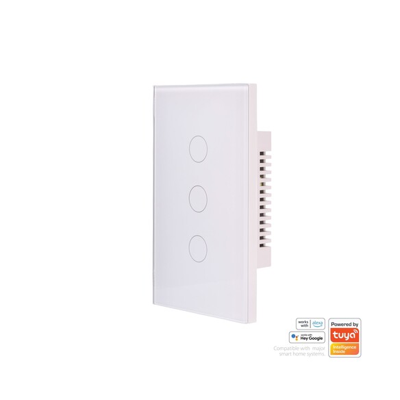 HV9110-3 - Wifi Three Gang White Wall SwitchHV9110-3