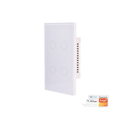 HV9110-4 - Wifi Four Gang White Wall SwitchHV9110-4