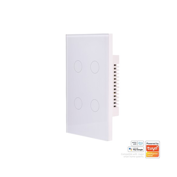 HV9110-4 - Wifi Four Gang White Wall SwitchHV9110-4