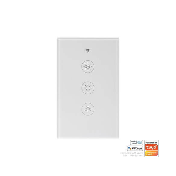 HV9111 - Wifi Single Gang White Dimmer Wall Switch