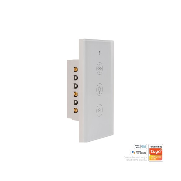 HV9111 - Wifi Single Gang White Dimmer Wall SwitchHV9111