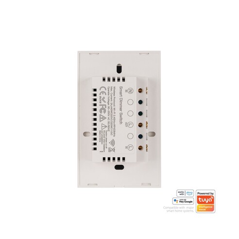 HV9111 - Wifi Single Gang White Dimmer Wall SwitchHV9111