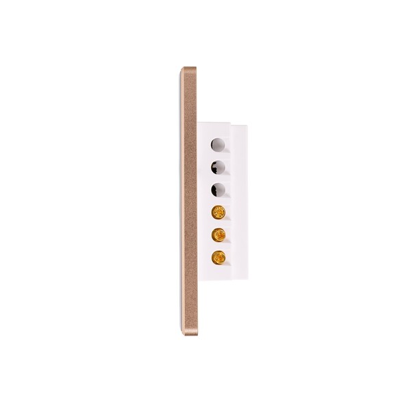 HV9120-1 - Wifi Single Gang White with Gold Trim HV9120-1