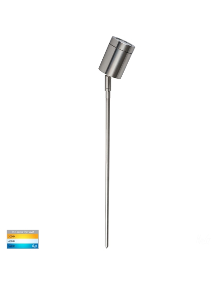 HV1401T - Pointe 316 Stainless Steel TRI Colour LED Garden Spike Light
