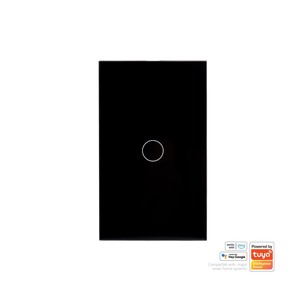 HV9210-1 - Wifi Single Gang Black Wall SwitchHV9210-1