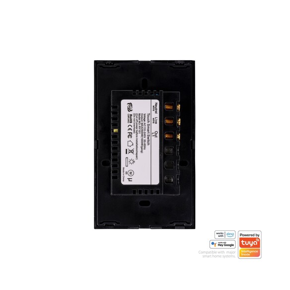 HV9210-1 - Wifi Single Gang Black Wall SwitchHV9210-1